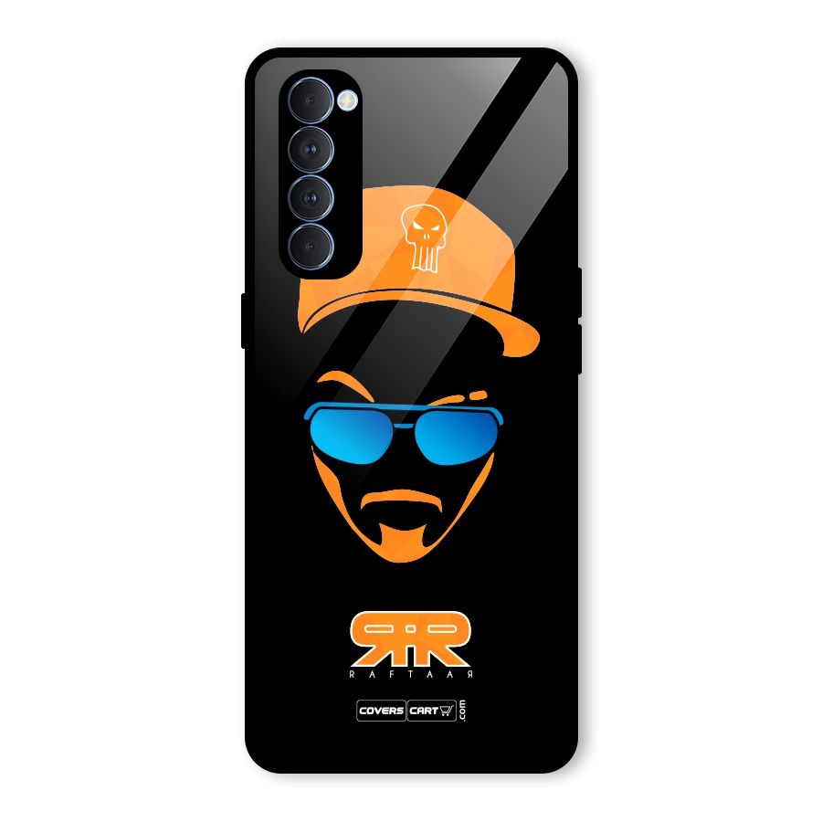 Special Raftaar Edition Orange Glass Back Case for Oppo Reno4 Pro