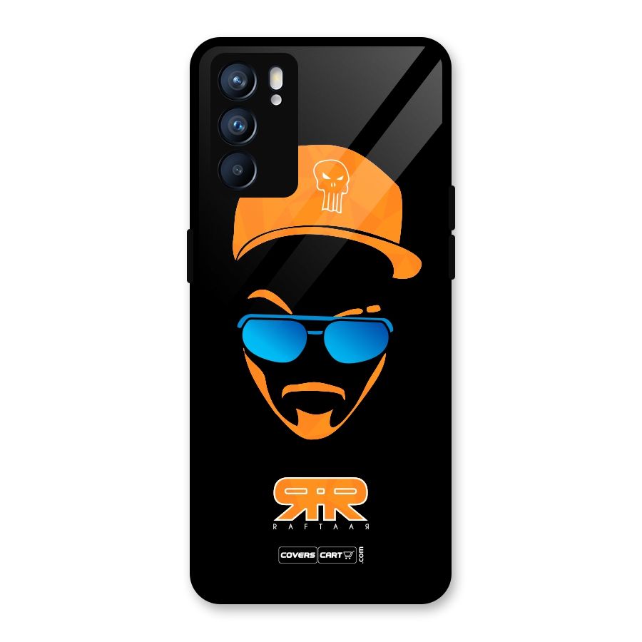 Special Raftaar Edition Orange Glass Back Case for Oppo Reno6 5G