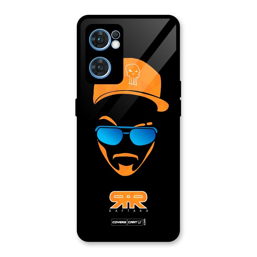 Special Raftaar Edition Orange Glass Back Case for Oppo Reno7 5G
