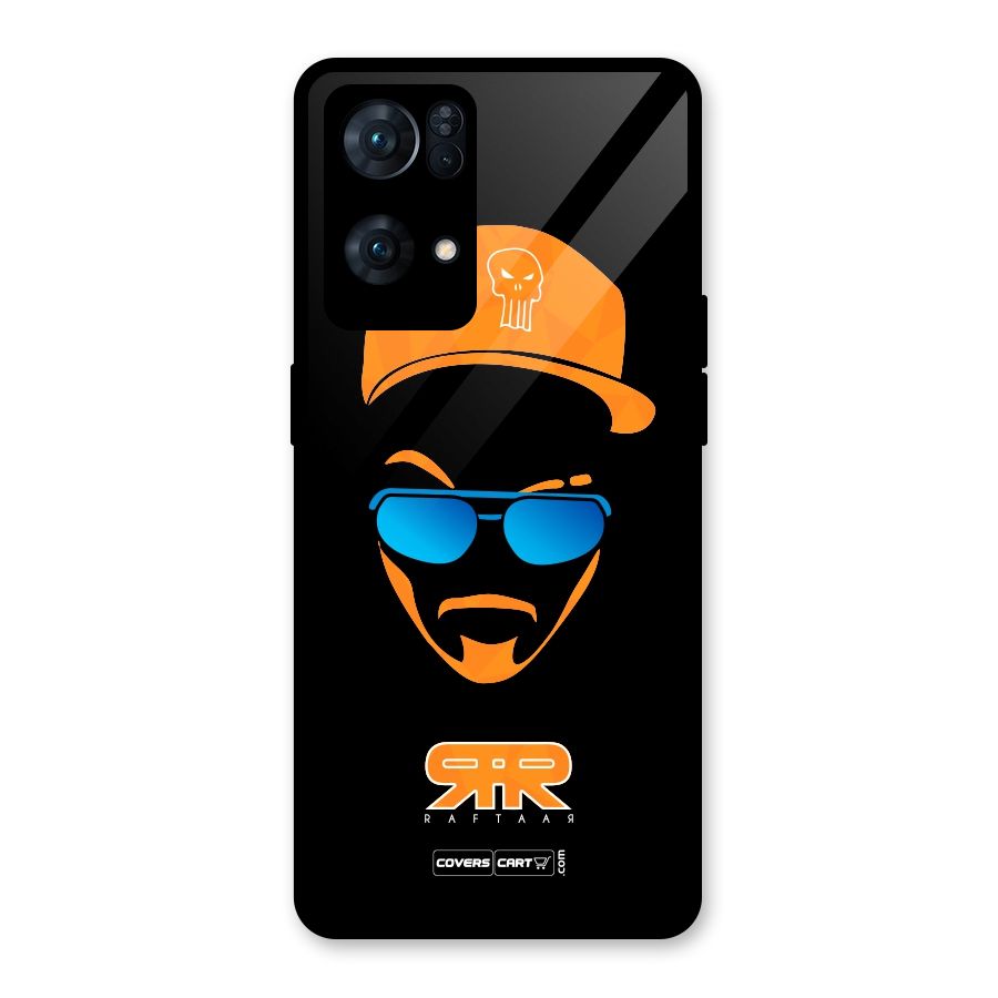 Special Raftaar Edition Orange Glass Back Case for Oppo Reno7 Pro 5G