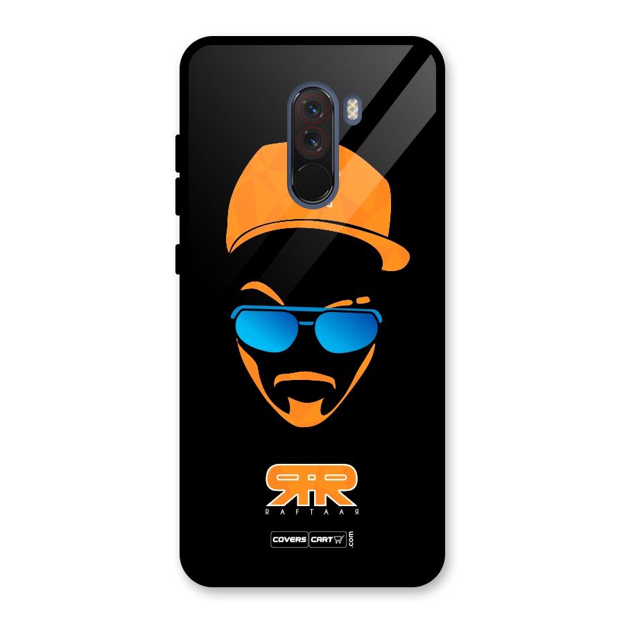 Special Raftaar Edition Orange Glass Back Case for Poco F1