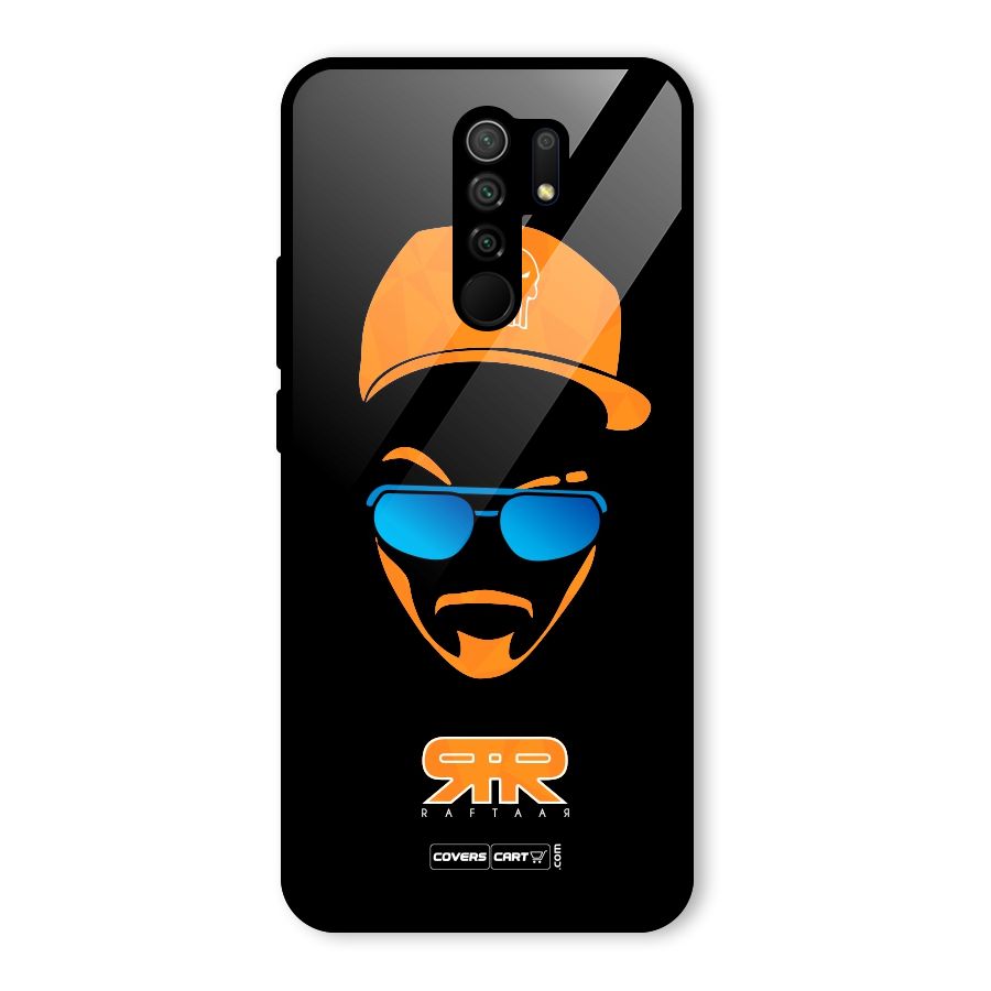 Special Raftaar Edition Orange Glass Back Case for Poco M2