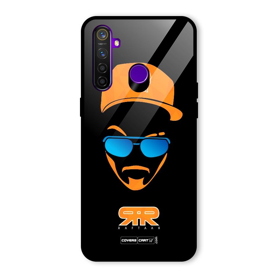 Special Raftaar Edition Orange Glass Back Case for Realme 5 Pro