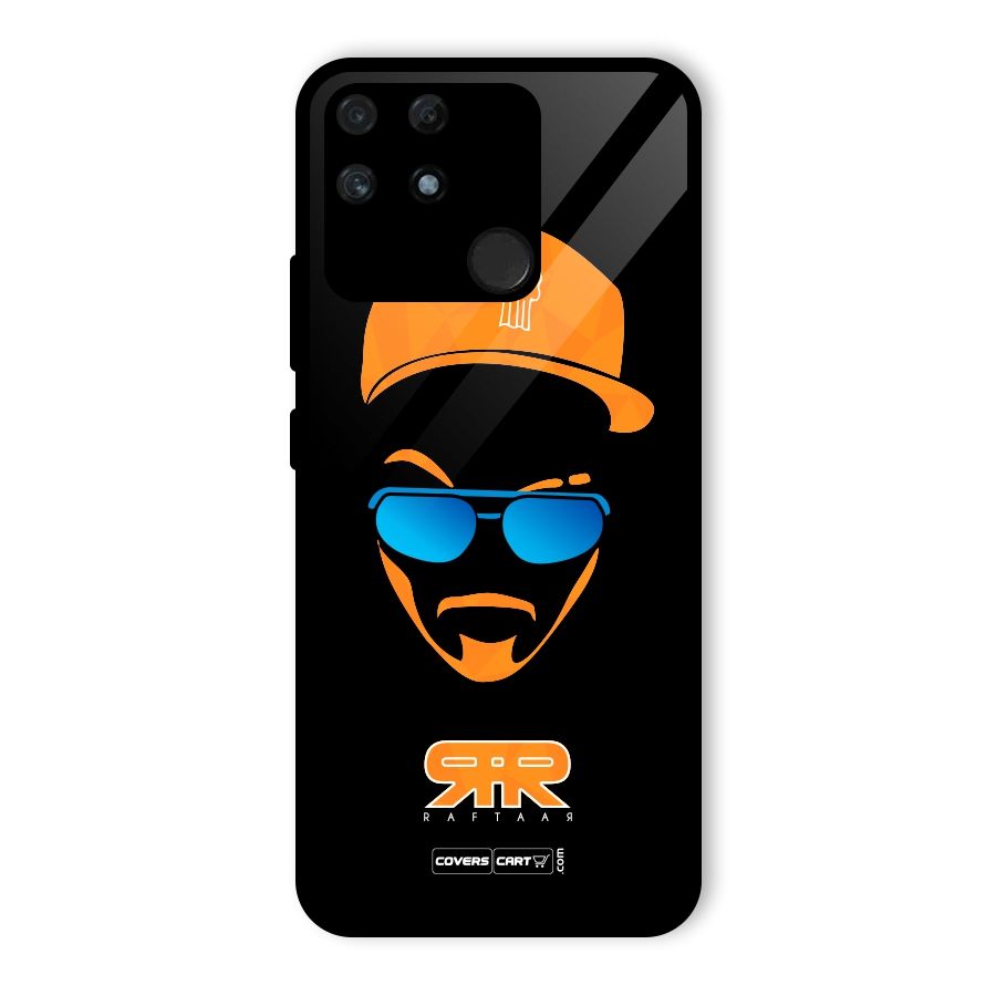 Special Raftaar Edition Orange Glass Back Case for Realme Narzo 50A
