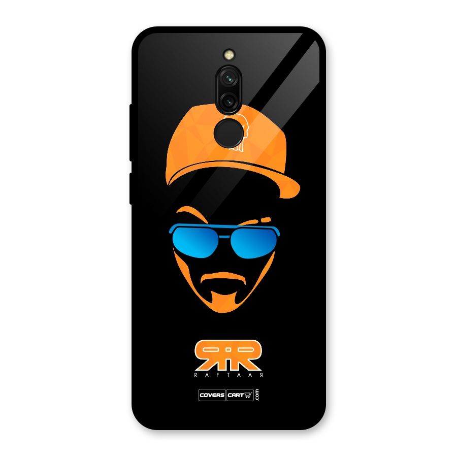 Special Raftaar Edition Orange Glass Back Case for Redmi 8