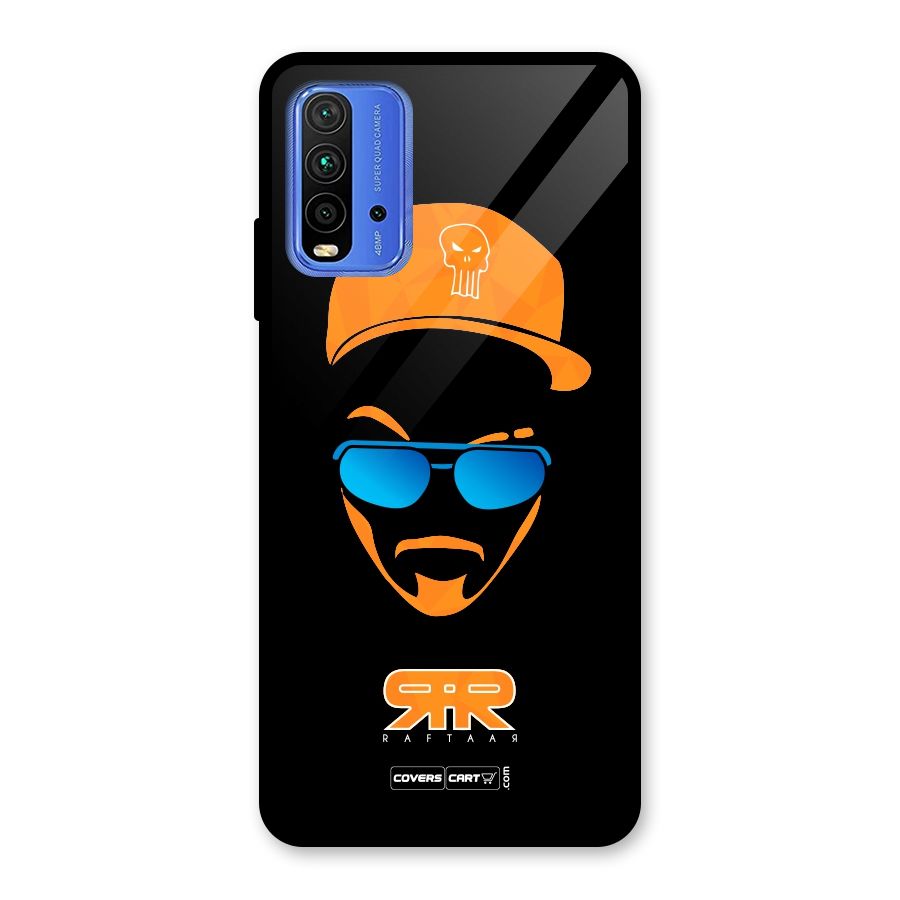 Special Raftaar Edition Orange Glass Back Case for Redmi 9 Power