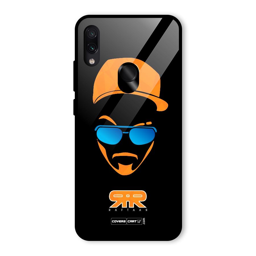 Special Raftaar Edition Orange Glass Back Case for Redmi Note 7
