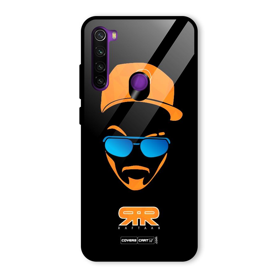 Special Raftaar Edition Orange Glass Back Case for Redmi Note 8