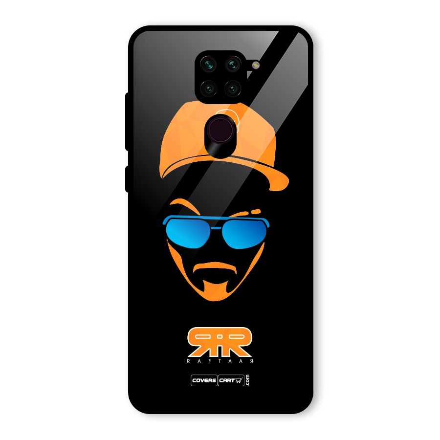 Special Raftaar Edition Orange Glass Back Case for Redmi Note 9