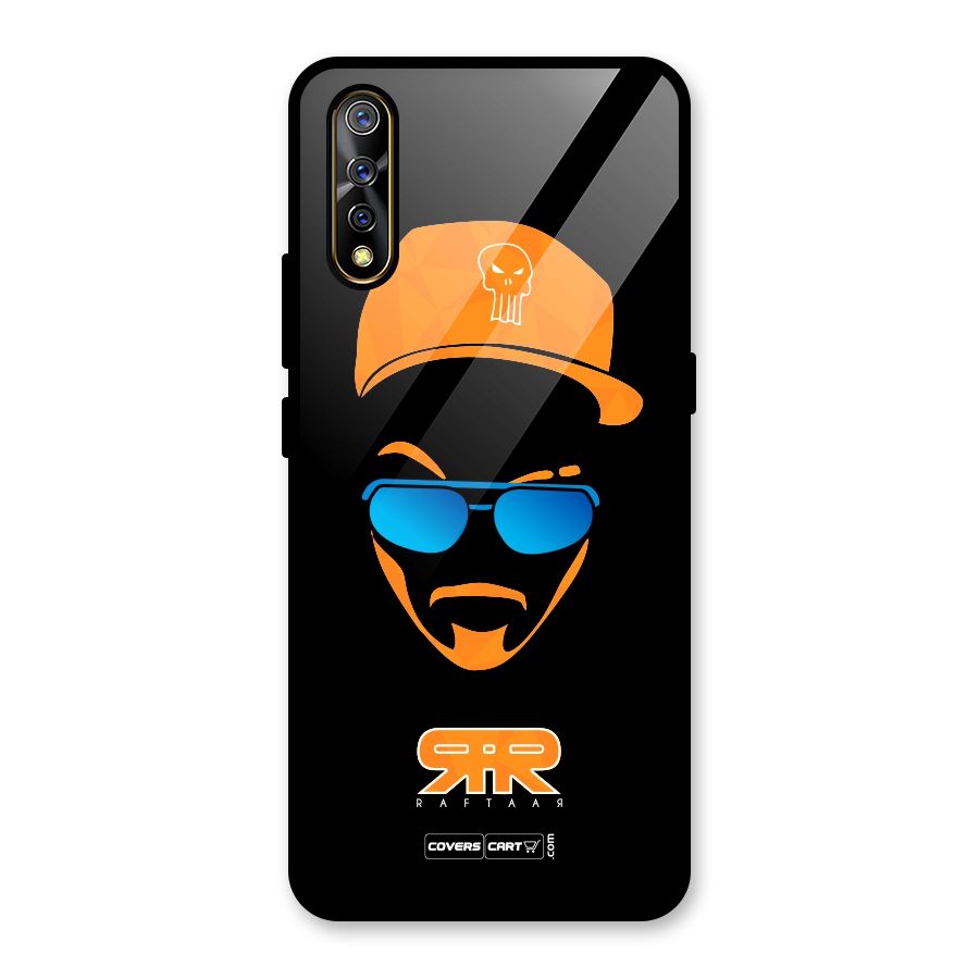 Special Raftaar Edition Orange Glass Back Case for Vivo S1