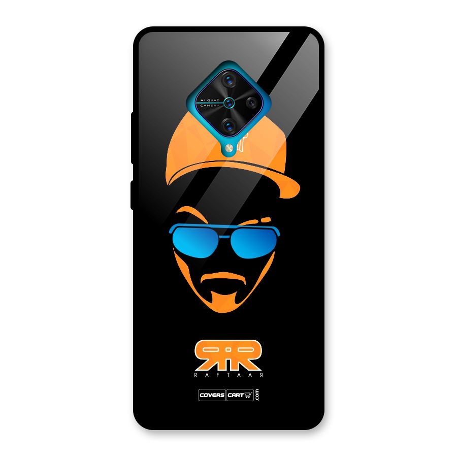 Special Raftaar Edition Orange Glass Back Case for Vivo S1 Pro
