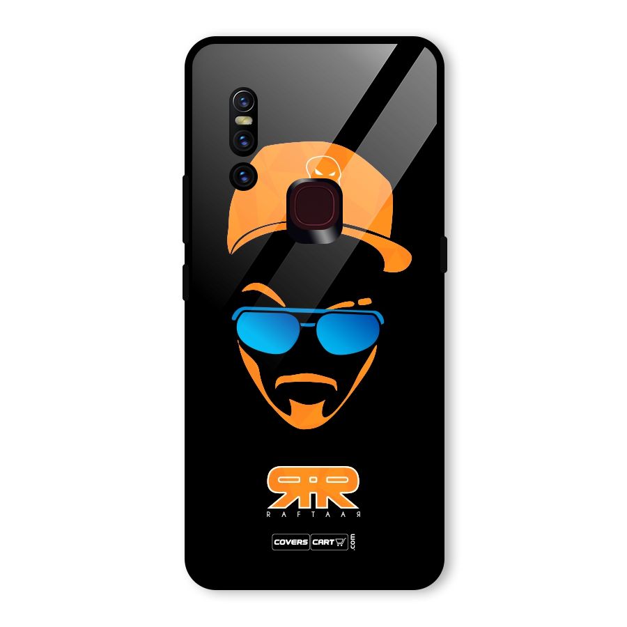 Special Raftaar Edition Orange Glass Back Case for Vivo V15