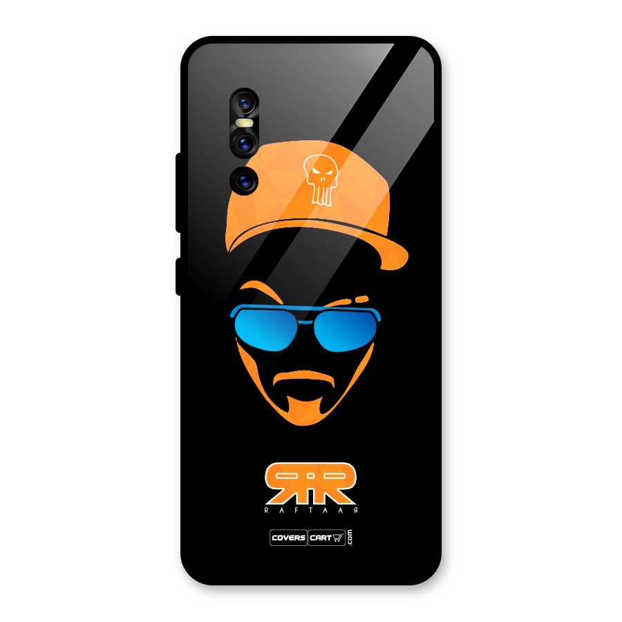 Special Raftaar Edition Orange Glass Back Case for Vivo V15 Pro