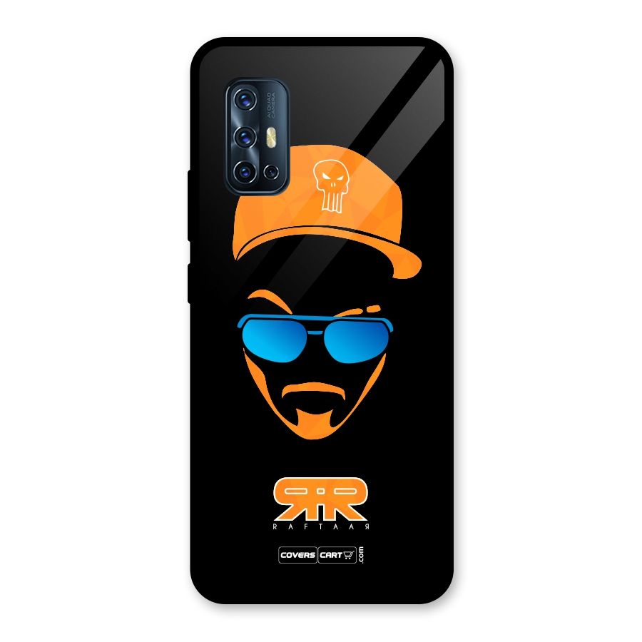 Special Raftaar Edition Orange Glass Back Case for Vivo V17