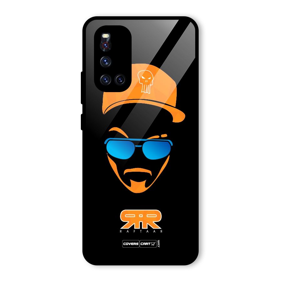 Special Raftaar Edition Orange Glass Back Case for Vivo V19