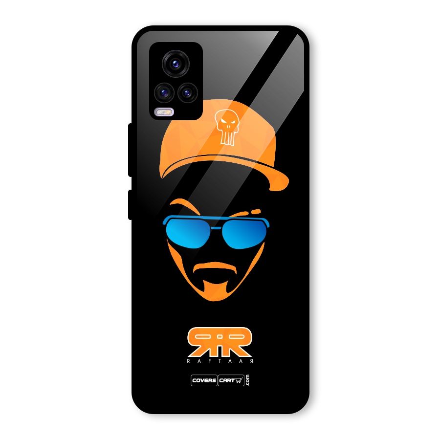Special Raftaar Edition Orange Glass Back Case for Vivo V20