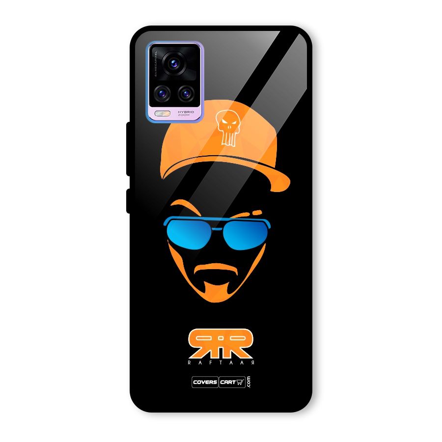 Special Raftaar Edition Orange Glass Back Case for Vivo V20 Pro