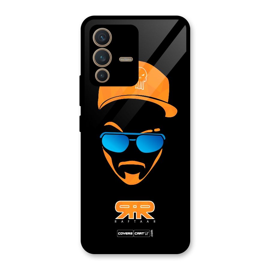Special Raftaar Edition Orange Glass Back Case for Vivo V23 5G