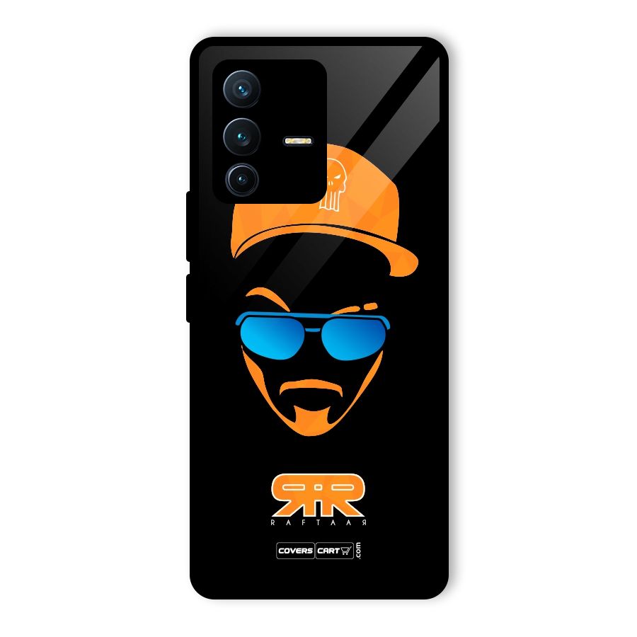 Special Raftaar Edition Orange Glass Back Case for Vivo V23 Pro