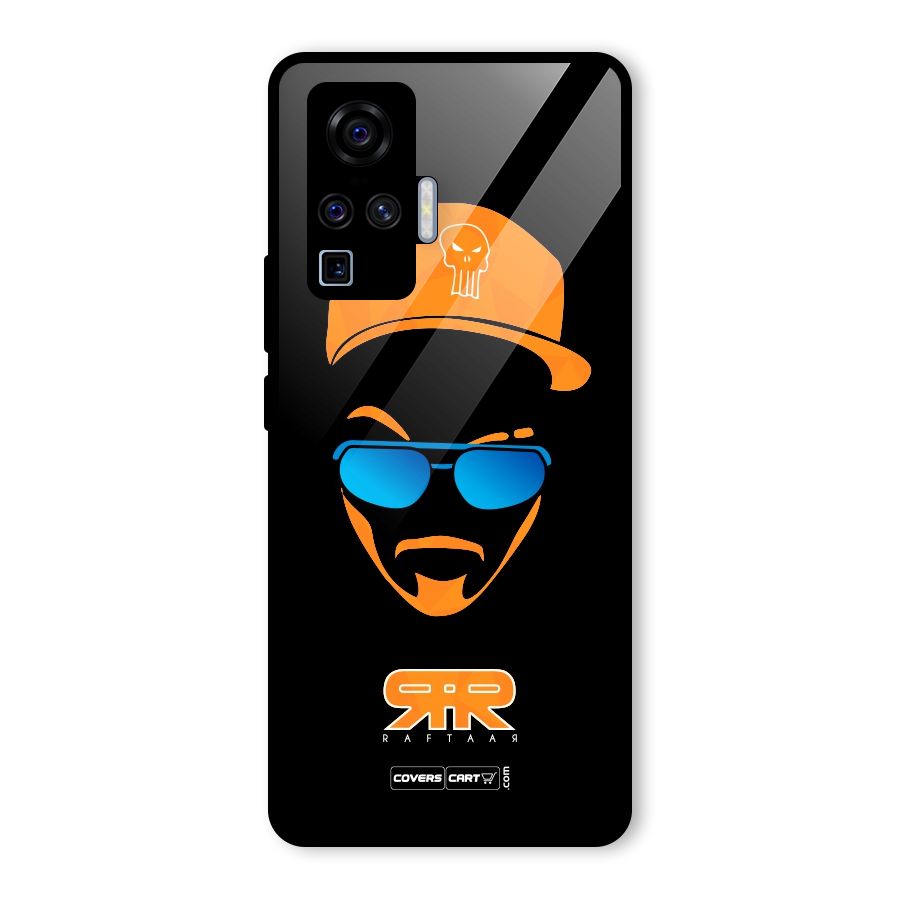 Special Raftaar Edition Orange Glass Back Case for Vivo X50 Pro