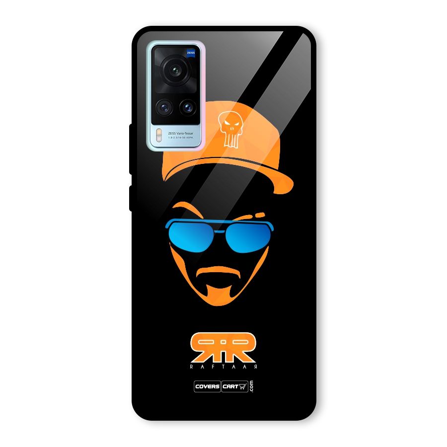 Special Raftaar Edition Orange Glass Back Case for Vivo X60