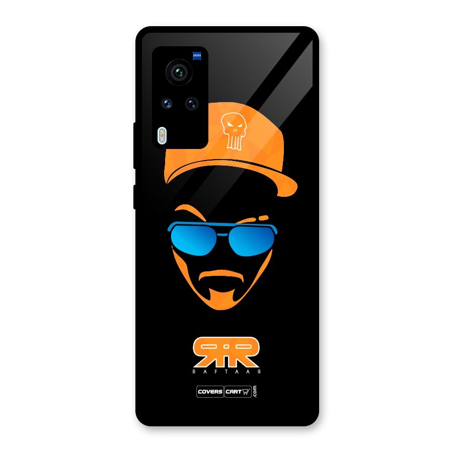 Special Raftaar Edition Orange Glass Back Case for Vivo X60 Pro