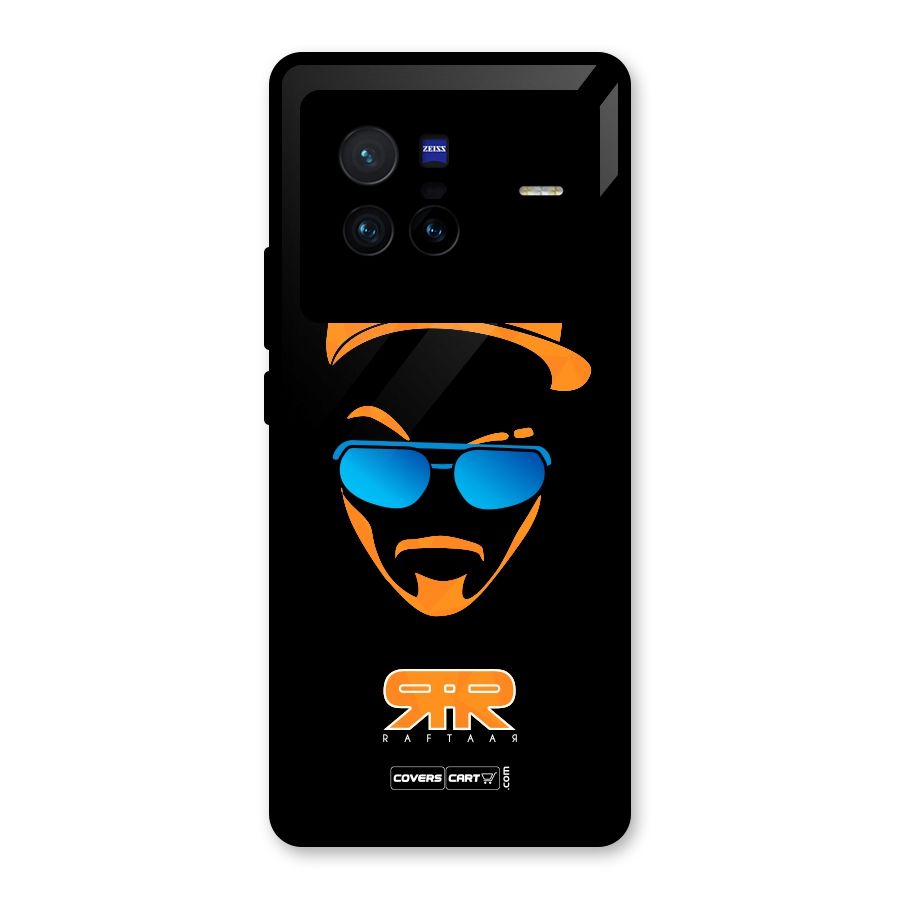 Special Raftaar Edition Orange Glass Back Case for Vivo X80