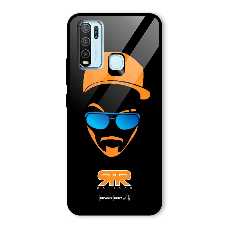 Special Raftaar Edition Orange Glass Back Case for Vivo Y30