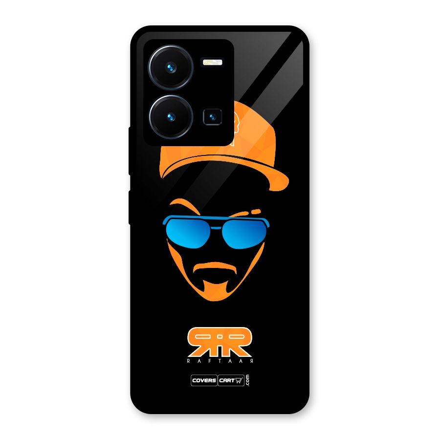 Special Raftaar Edition Orange Glass Back Case for Vivo Y35