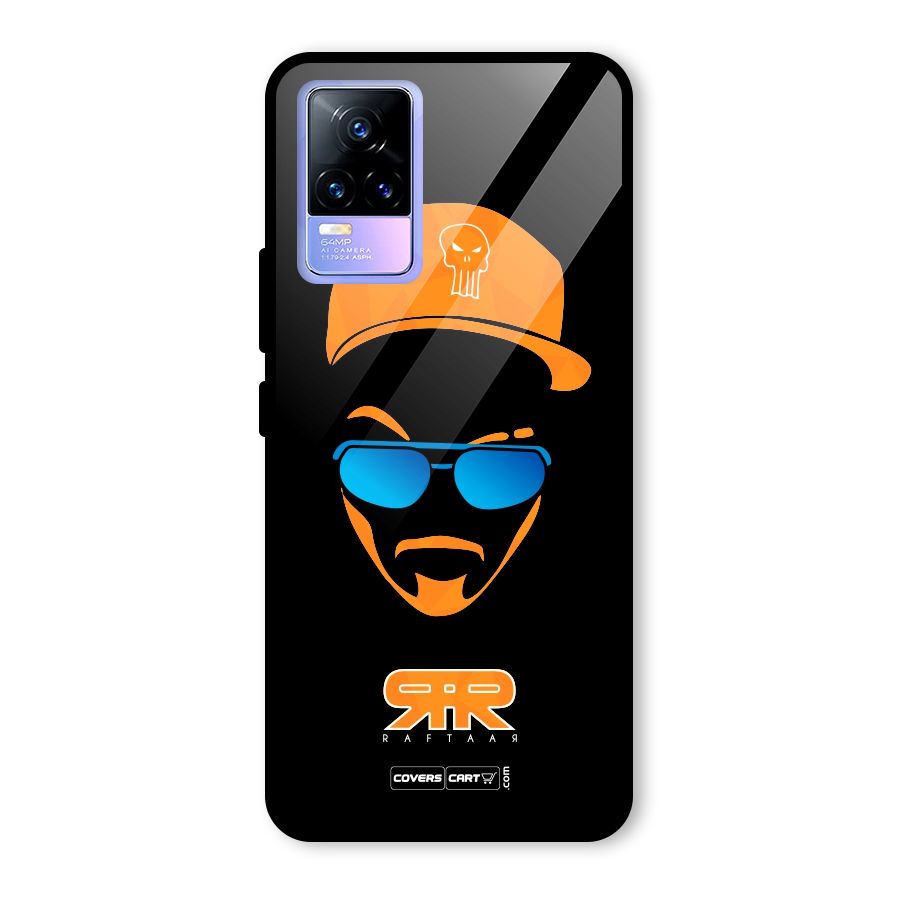 Special Raftaar Edition Orange Glass Back Case for Vivo Y73