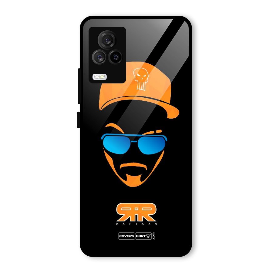 Special Raftaar Edition Orange Glass Back Case for Vivo iQOO 7 Legend 5G