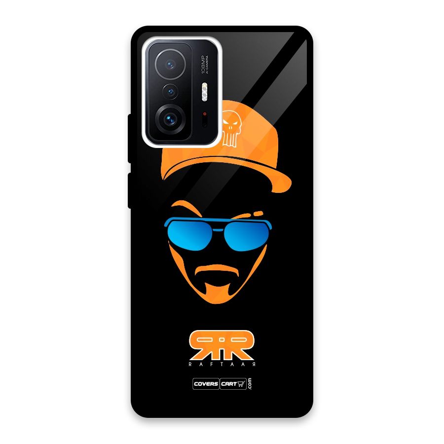 Special Raftaar Edition Orange Glass Back Case for Xiaomi 11T Pro