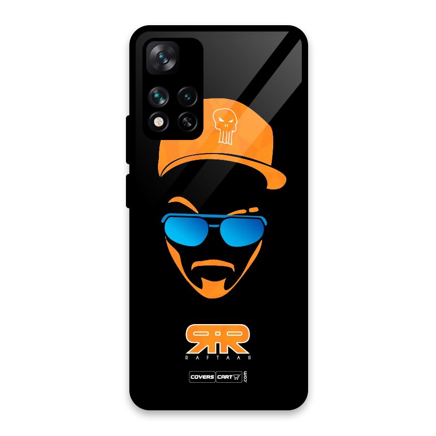 Special Raftaar Edition Orange Glass Back Case for Xiaomi 11i HyperCharge 5G