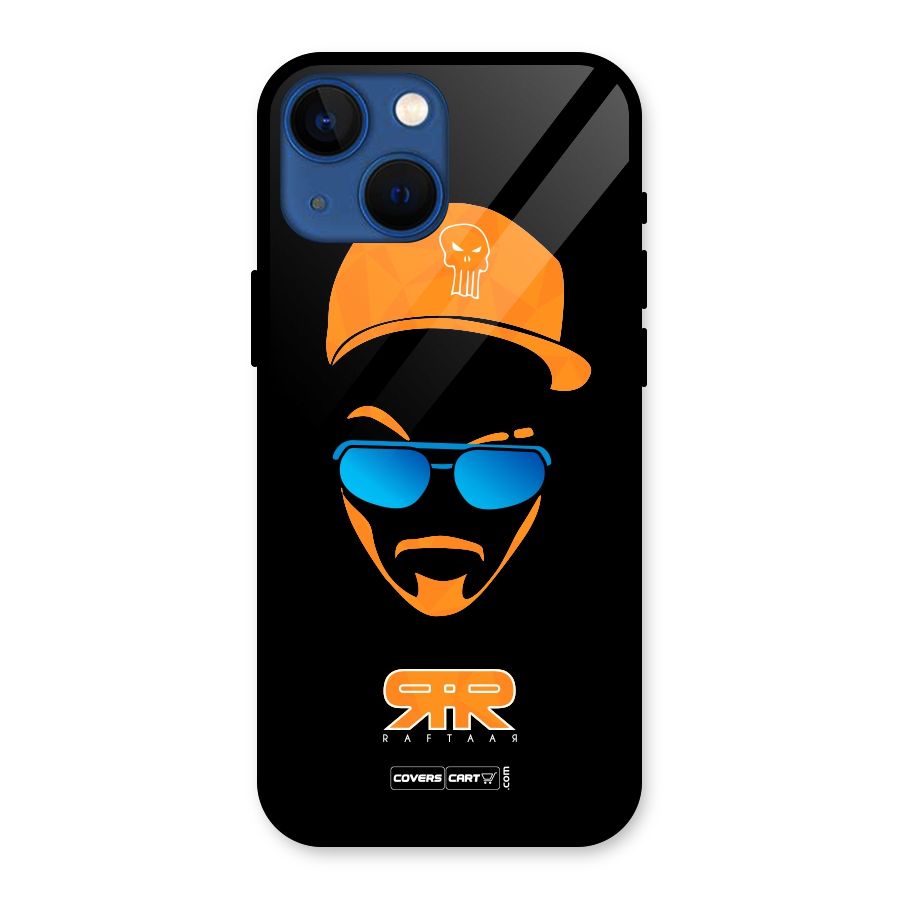 Special Raftaar Edition Orange Glass Back Case for iPhone 13 Mini