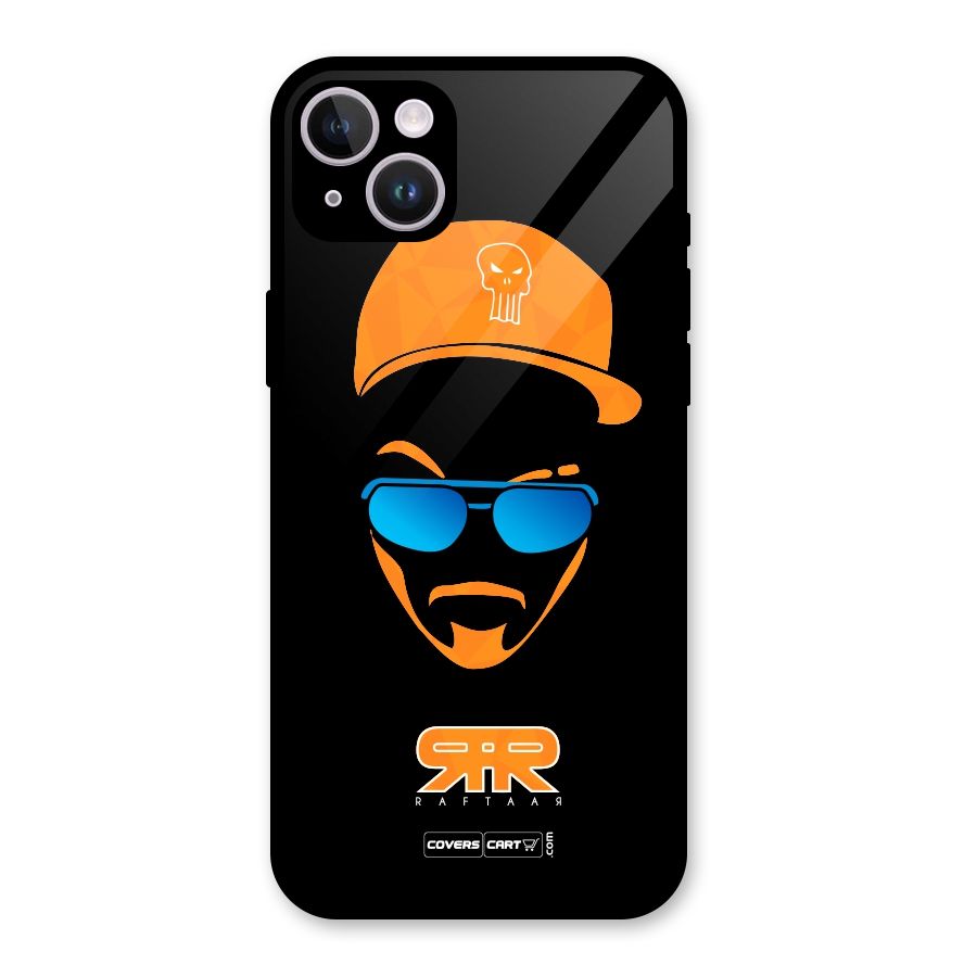 Special Raftaar Edition Orange Glass Back Case for iPhone 14 Plus