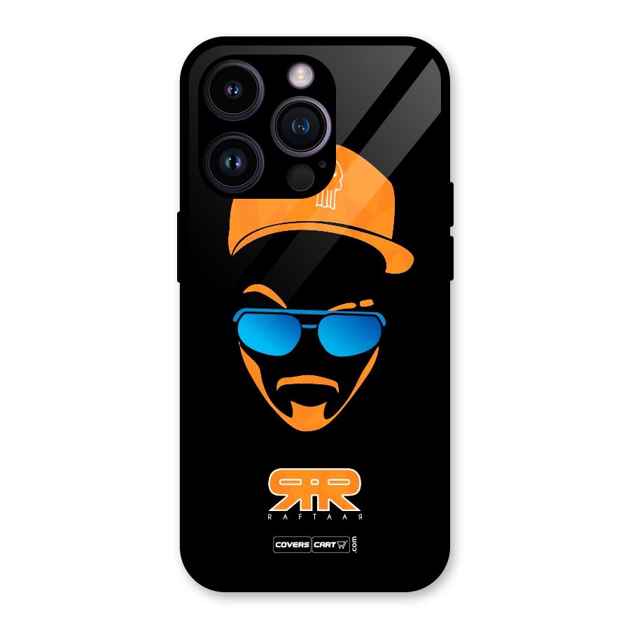 Special Raftaar Edition Orange Glass Back Case for iPhone 14 Pro