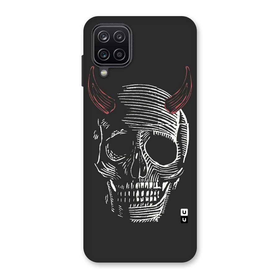 Spooky Face Back Case for Galaxy A12
