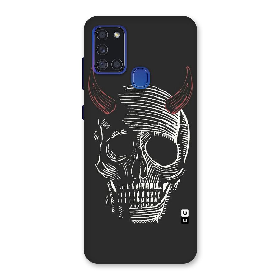 Spooky Face Back Case for Galaxy A21s