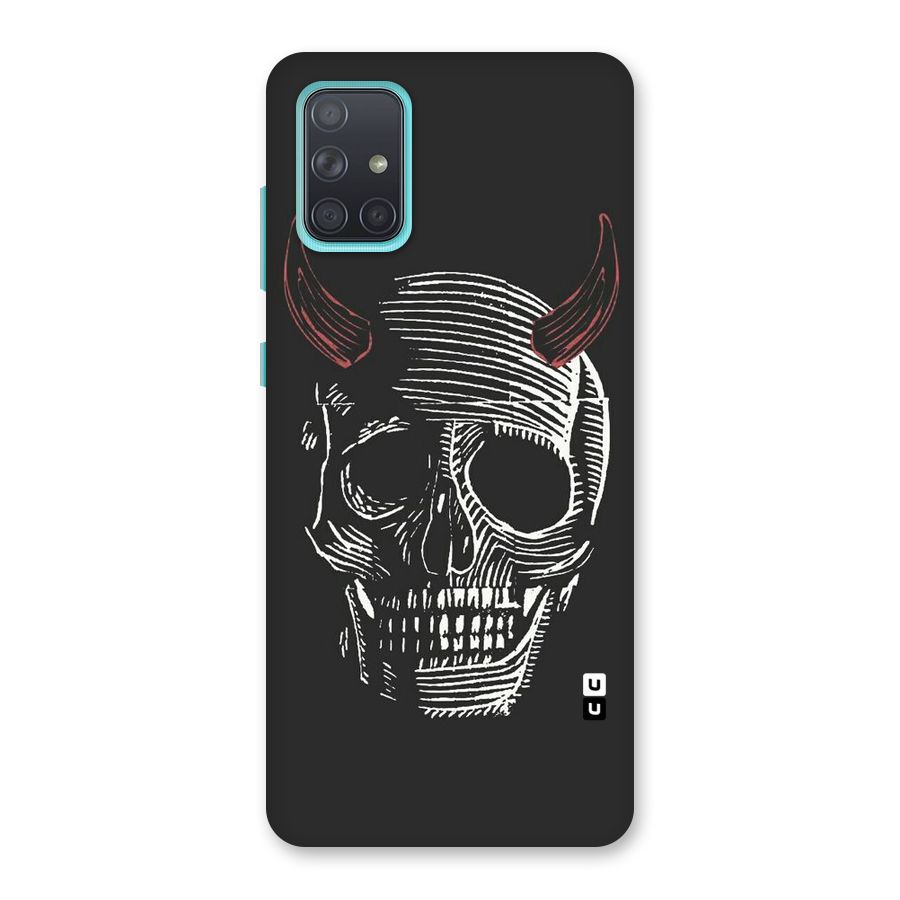 Spooky Face Back Case for Galaxy A71