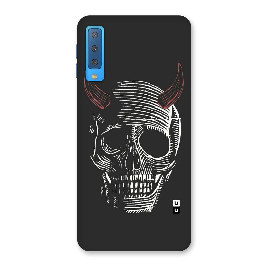 Spooky Face Back Case for Galaxy A7 (2018)