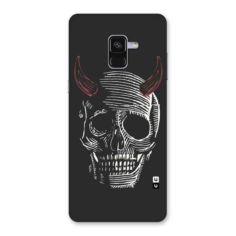 Spooky Face Back Case for Galaxy A8 Plus