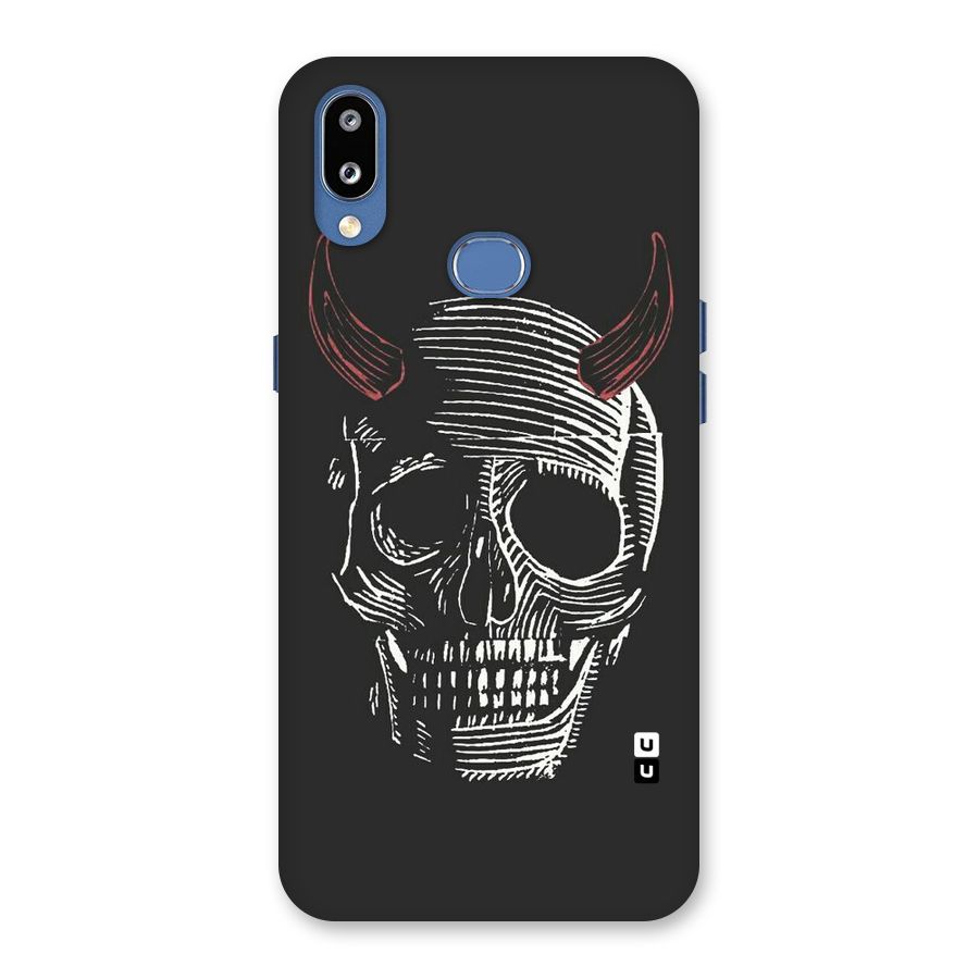 Spooky Face Back Case for Galaxy M01s