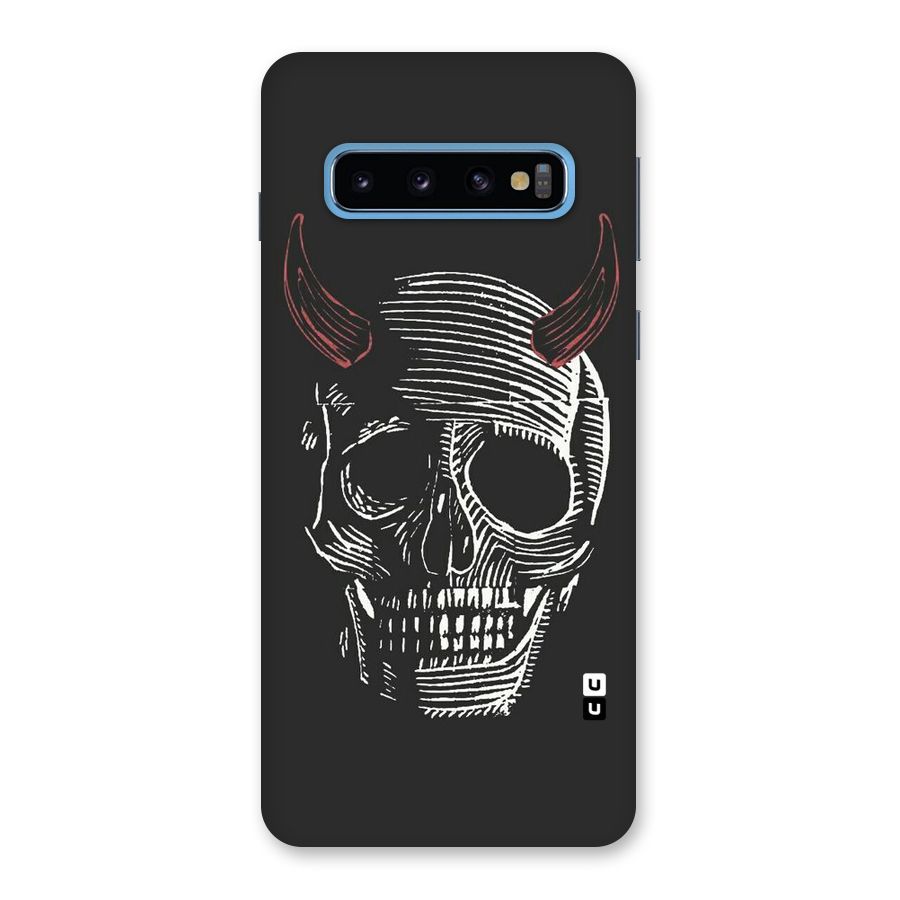 Spooky Face Back Case for Galaxy S10
