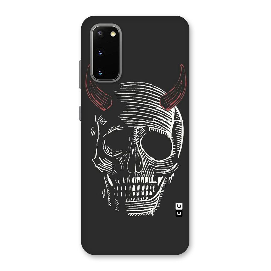 Spooky Face Back Case for Galaxy S20