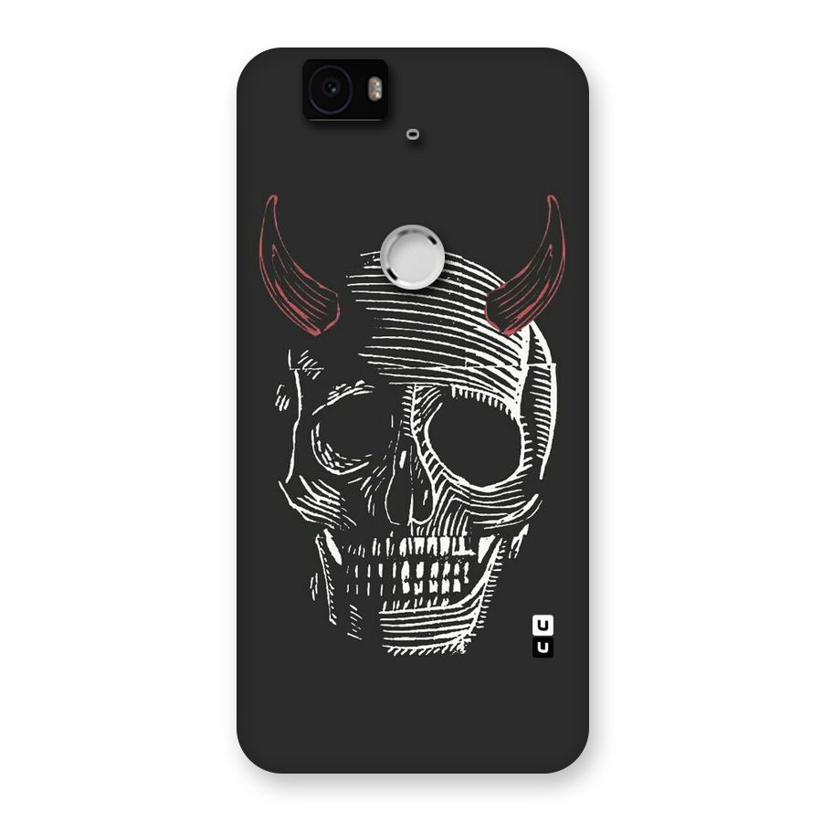Spooky Face Back Case for Google Nexus-6P