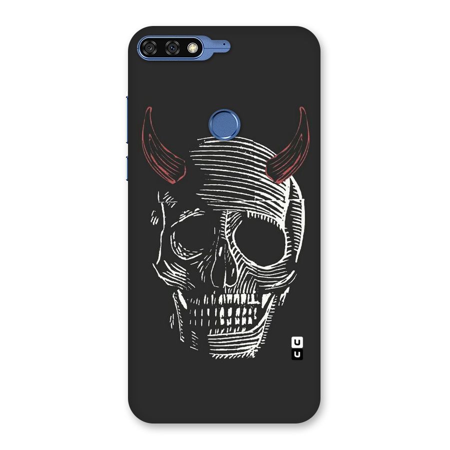 Spooky Face Back Case for Honor 7C