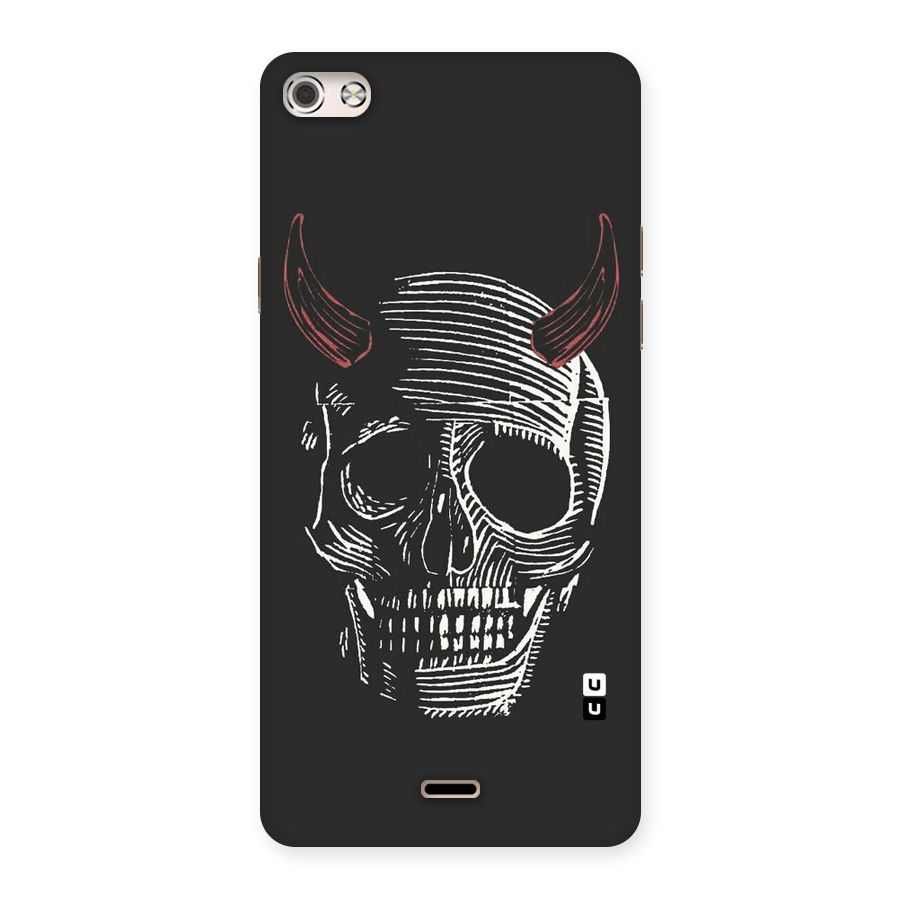 Spooky Face Back Case for Micromax Canvas Silver 5