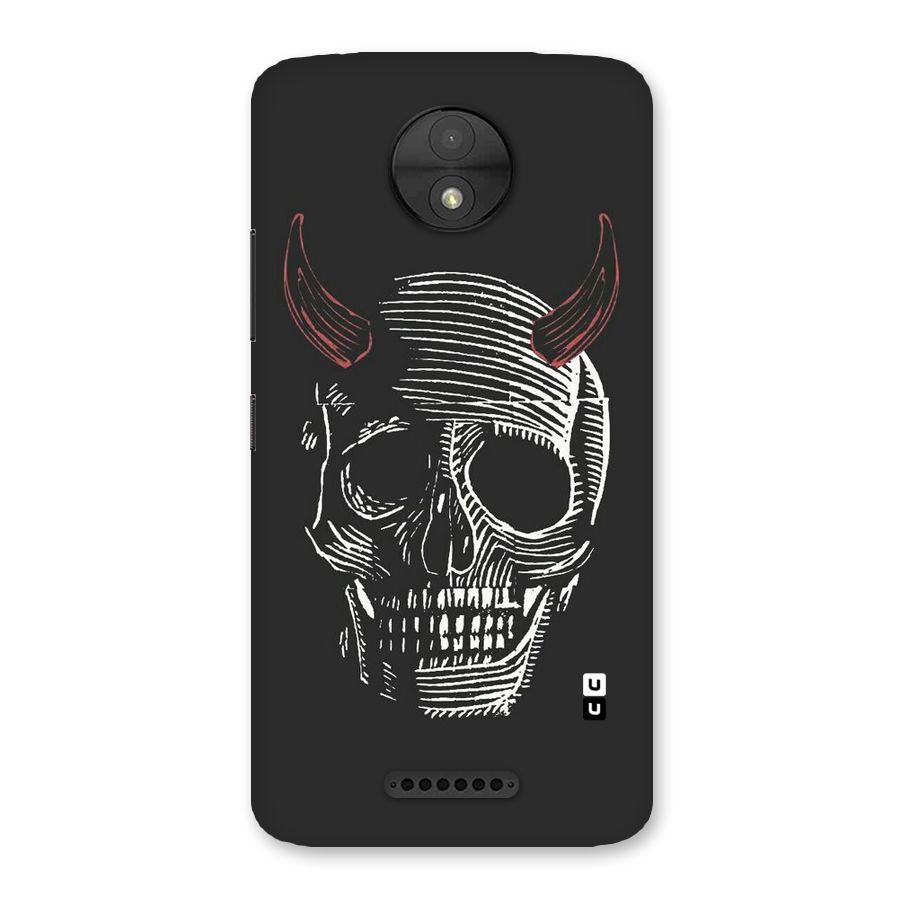 Spooky Face Back Case for Moto C