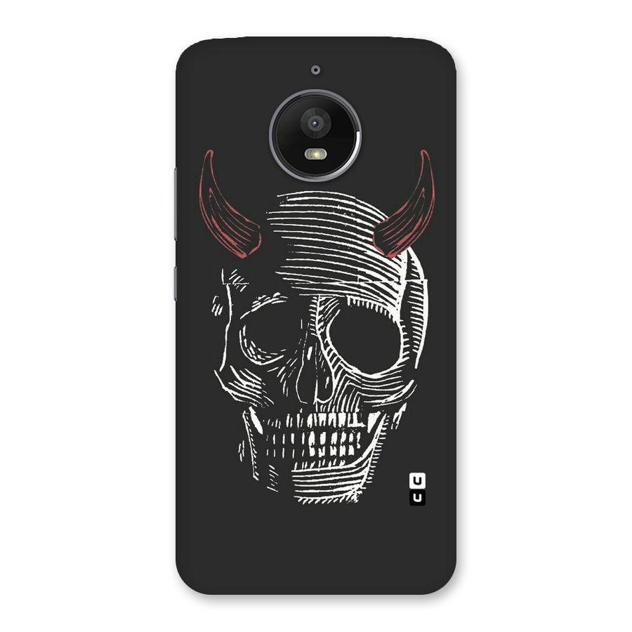 Spooky Face Back Case for Moto E4 Plus