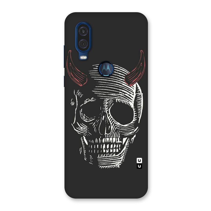 Spooky Face Back Case for Motorola One Vision